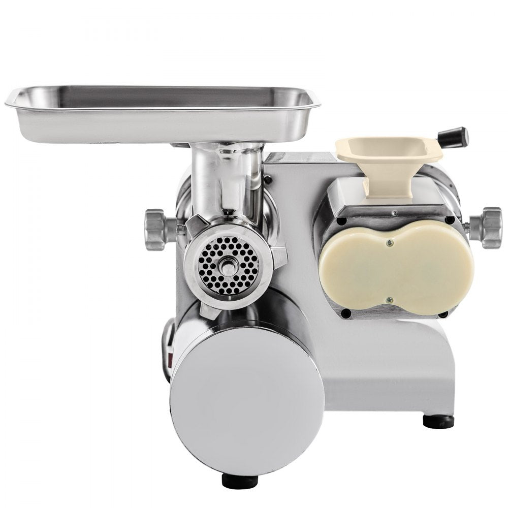VEVOR Electric Meat Grinder, 160 kg/h Commercial Meat Slicer, Stainless Steel 1100W Meat Cutter Machine Meat Grinder, Commercial Heavy Duty Sausage Maker Grinder Meat Mincer for Commercial 
