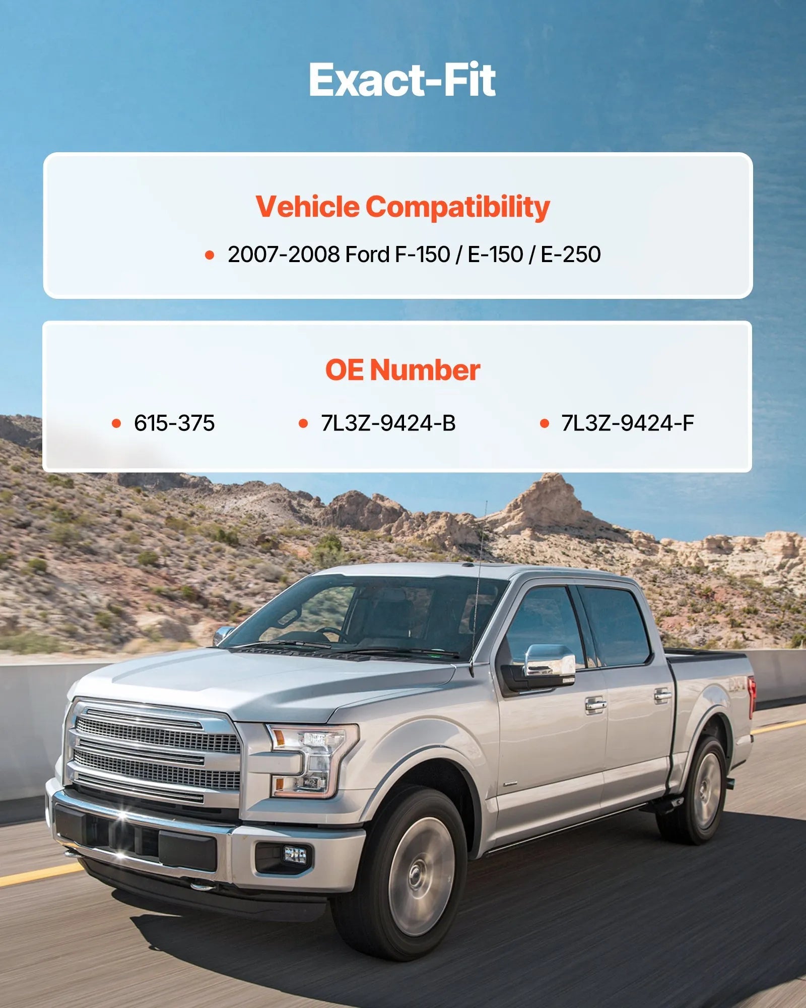 VEVOR Intake Manifold, with Gasket, Engine Intake Manifold Assembly Compatible with 2007-2008 Ford F-150 / E-150 / E-250, Automotive Engine Replacement Kit Replace 615-375, 7L3Z-9424-B, 7L3Z-9424-F 