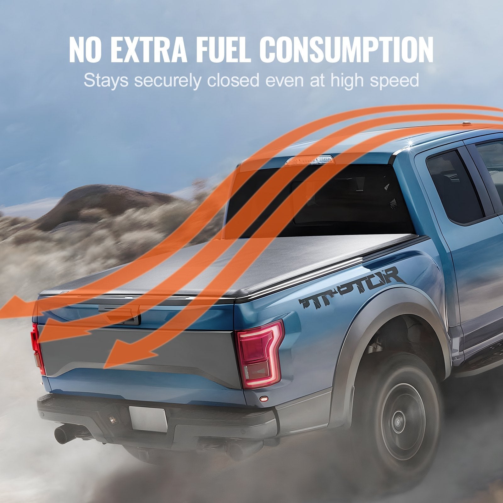 VEVOR Truck Bed Cover, Roll Up Truck Bed Tonneau Cover, Compatible with 2009-2024 Ford F-150 Styleside Bed, for 5.5 x 5.4 ft Bed, Soft PVC material, 100% Bed Access Roll Up Tonneau Cover 