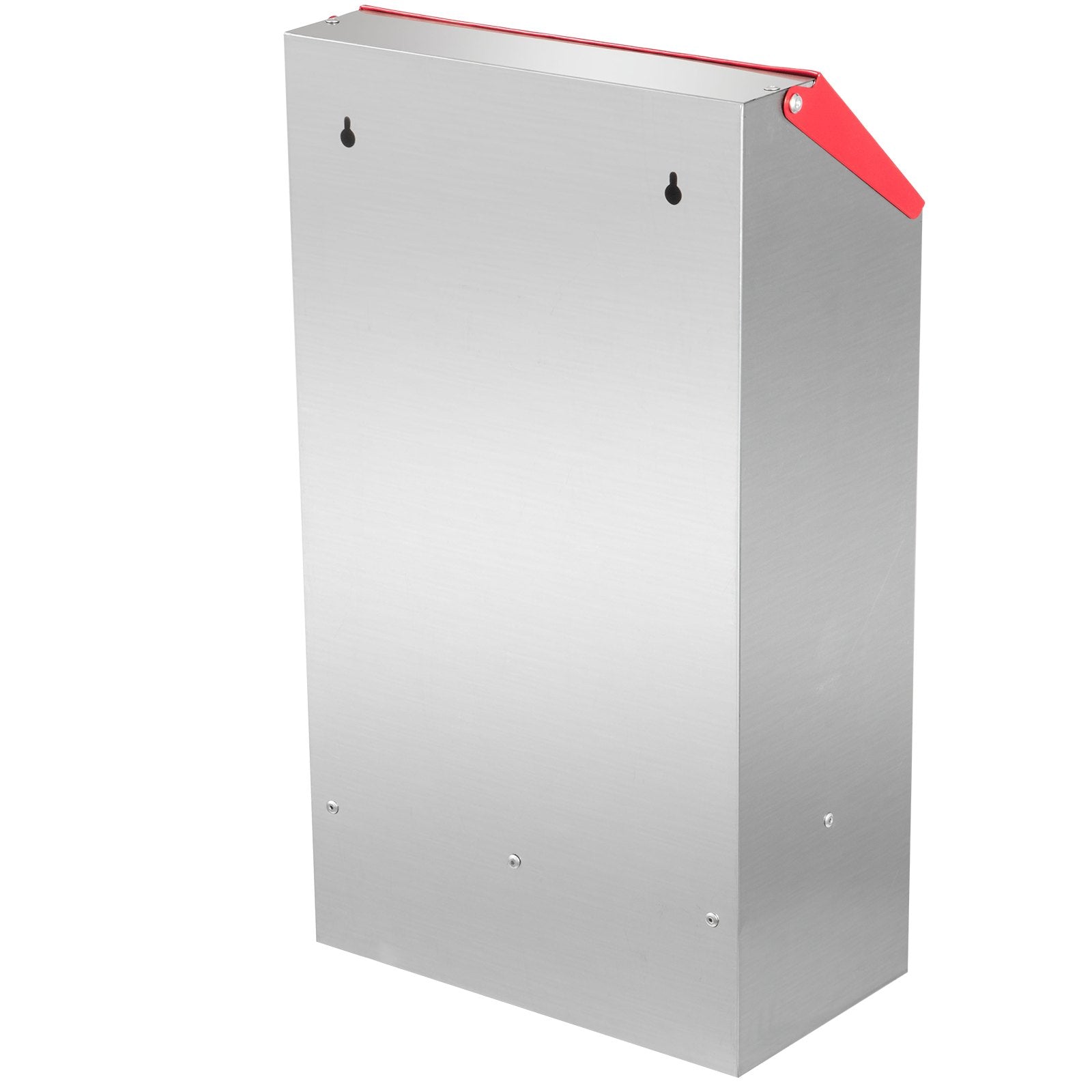 VEVOR Galvanized Poultry Feeder Holds 30lbs of Feed Chicken Feeders No Waste 13.8x8.3x17.7in Hanging Chicken Feeder with Lid Weatherproof Outdoor Coop Food Dispenser for Duck 