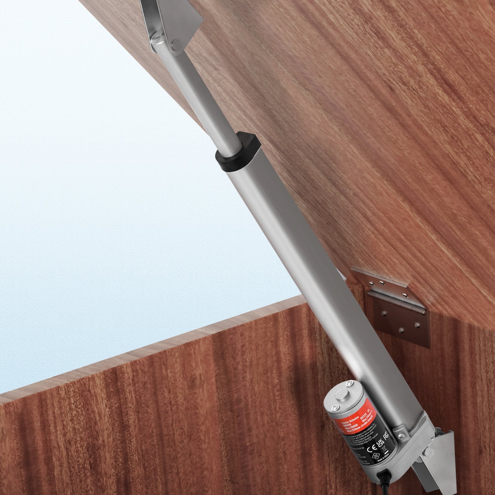 VEVOR Linear Actuator 12V, 12 Inch High Load 330lbs/1500N Linear Actuator, 0.19"/s Linear Motion Actuator with Mounting Bracket and IP54 Protection 