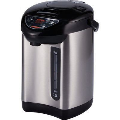 VEVOR Hot Water Dispenser, Adjustable 4 Temperatures Water Boiler and Warmer, 304 Stainless Steel Countertop Water Heater, 3-Way Dispense for Tea, Coffee and Baby Formula, 3L/102 oz 