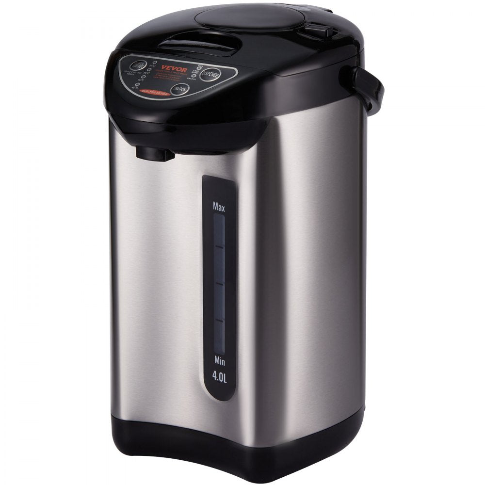 VEVOR Hot Water Dispenser, Adjustable 4 Temperatures Water Boiler and Warmer, 304 Stainless Steel Countertop Water Heater, 3-Way Dispense for Tea, Coffee and Baby Formula, 4L/135 oz 