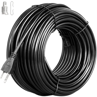 Vevor Roof Heat Cable Heat Tape For Roof & Gutter 19ft De-icing Heat Cable+clip 
