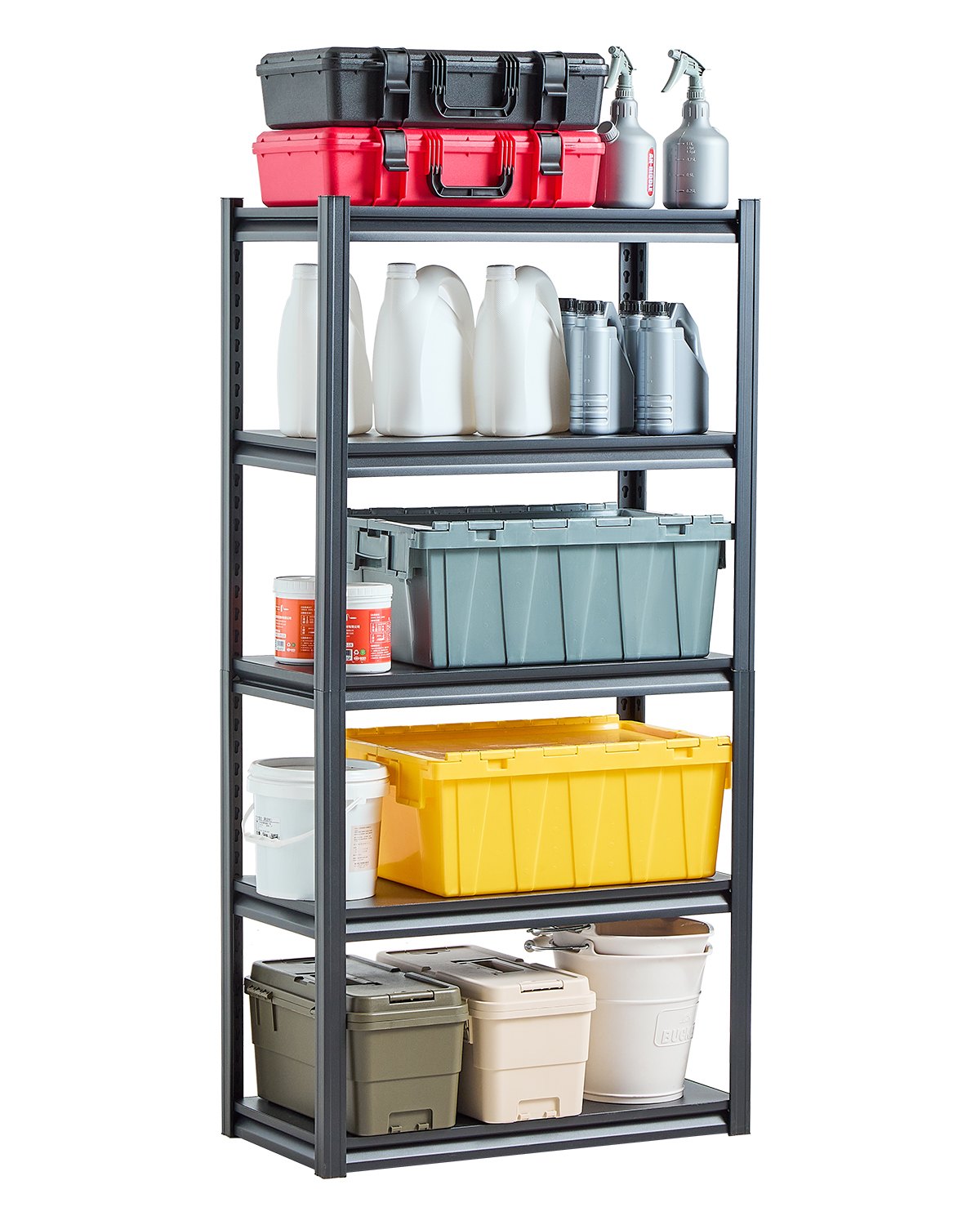 VEVOR Storage Shelves 16" D x 32" W x 63" H 5-tier Garage Storage Shelving 