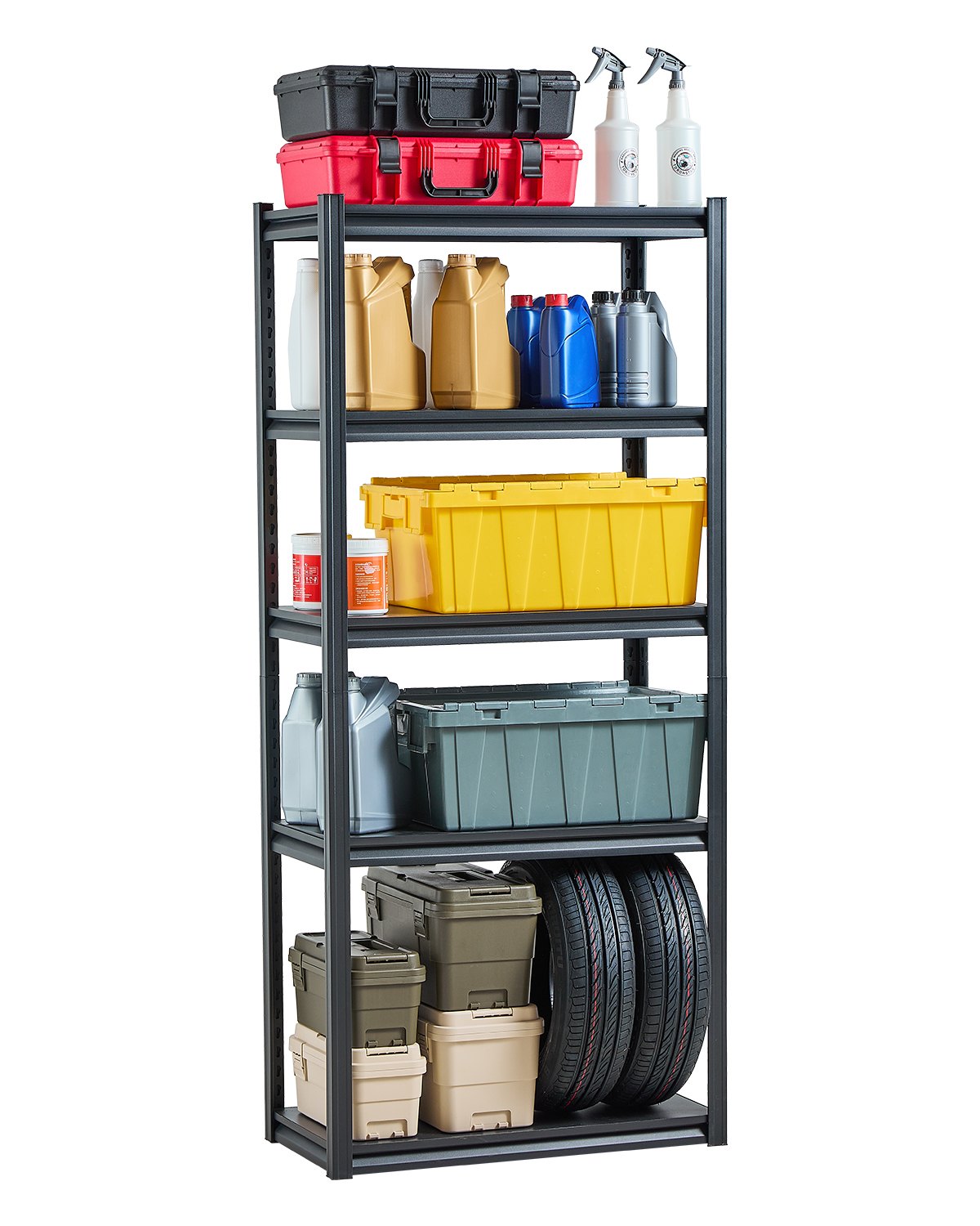 VEVOR Storage Shelves 16" D x 32" W x 72" H 5-tier Garage Storage Shelving 