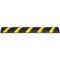 VEVOR 6 ft/72'' Rubber Speed Hump, 2 Channel, 22000 lbs Load Capacity Heavy Duty Traffic Speed Bump, with High Reflective Yellow Strip 4 Expansion Screws and 1 Drill, for Asphalt Concrete Gravel Roads