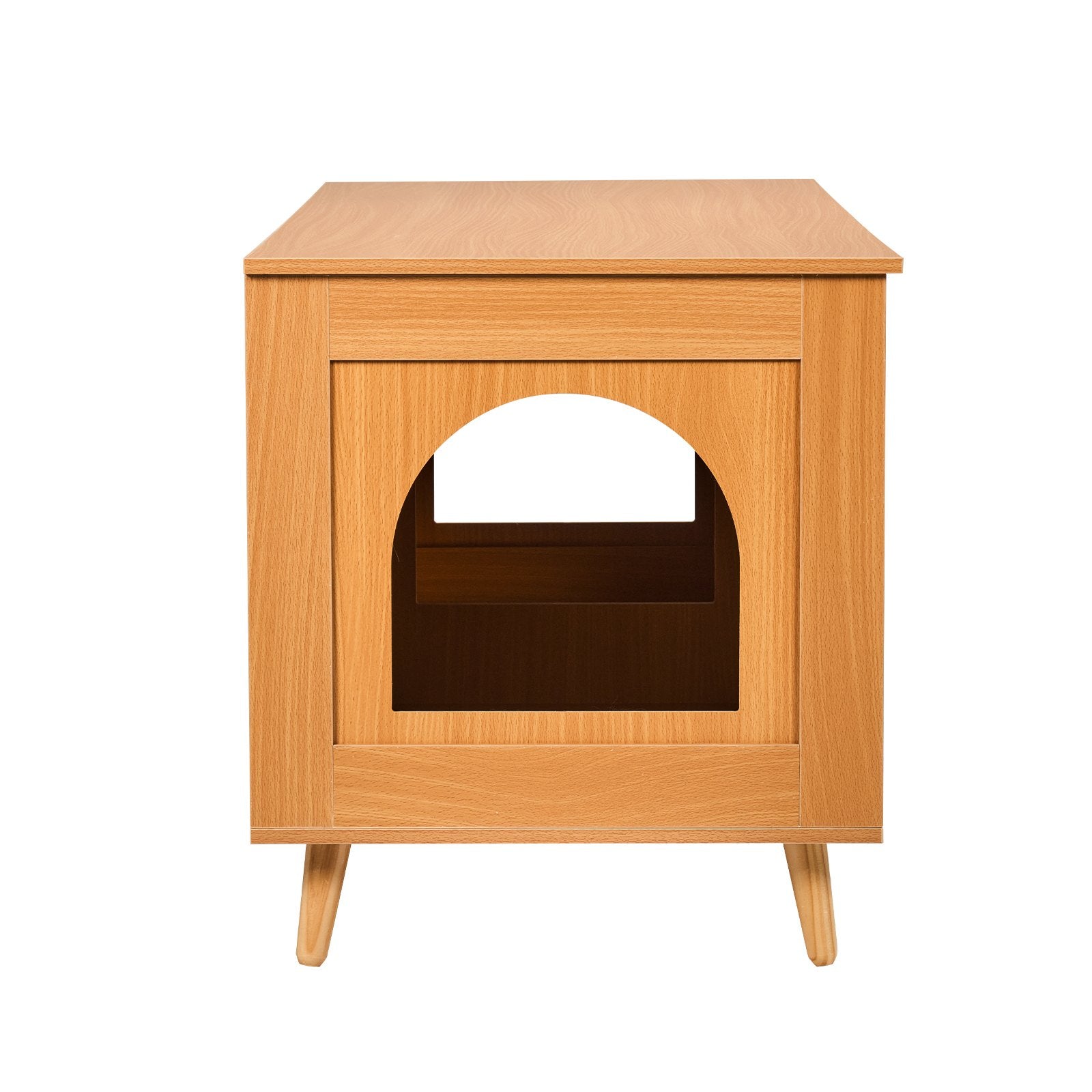 VEVOR Cat Litter Box Enclosure Wooden Litter Box Furniture Hidden for 2 Cats 