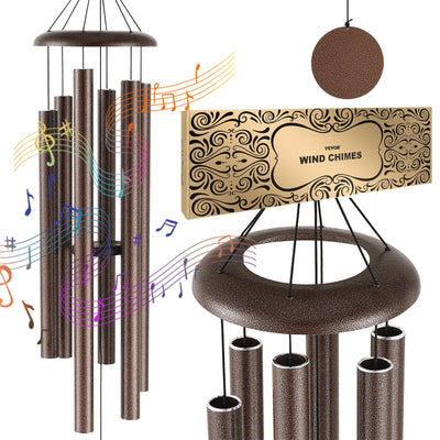VEVOR Wind Chimes for Outside 50-Inch Aluminum Memorial Deep Tone Wind Chimes 