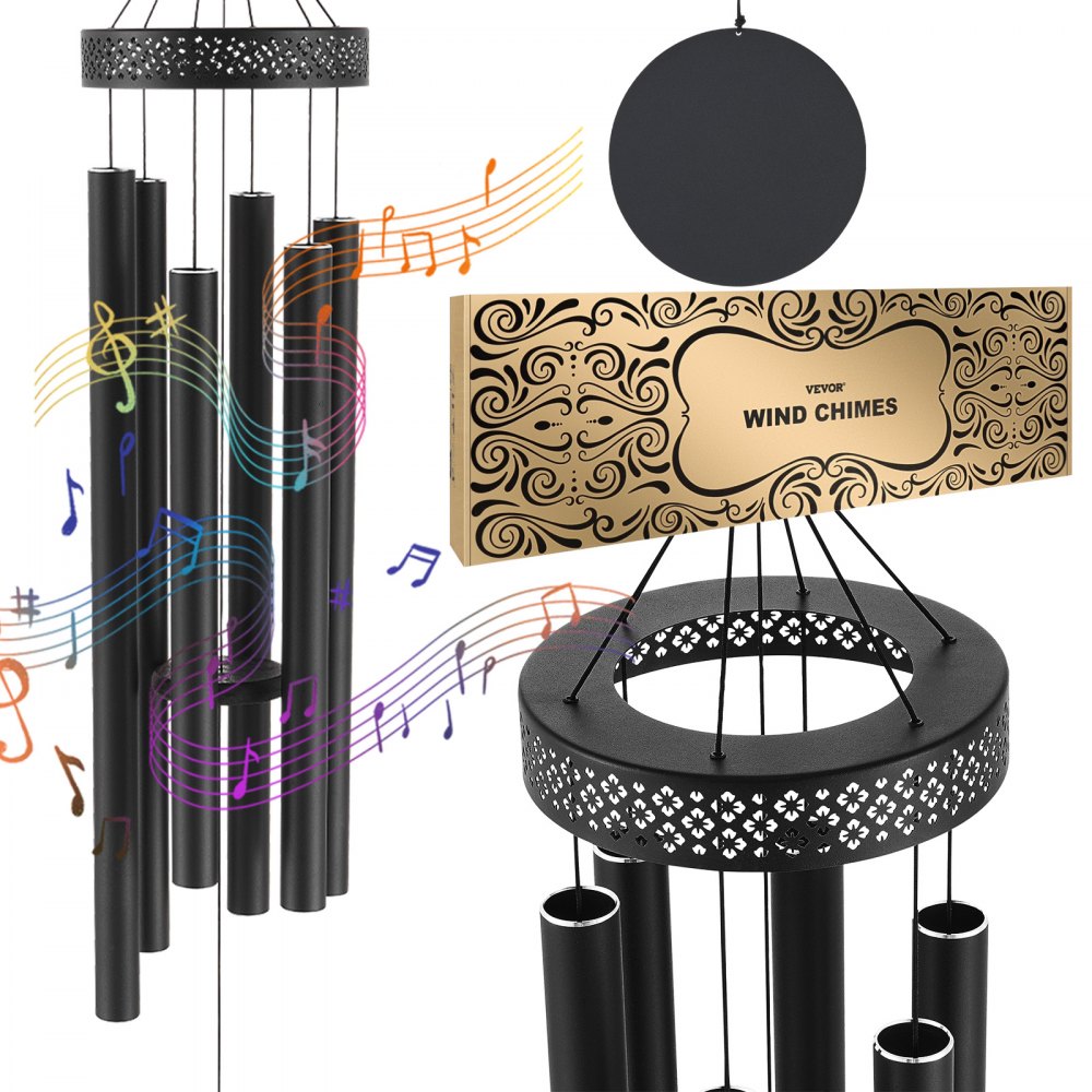 VEVOR Wind Chimes for Outside 58-Inch Aluminum Memorial Deep Tone Wind Chimes 
