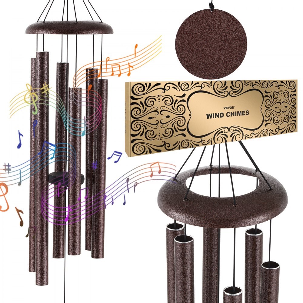 VEVOR Wind Chimes for Outside 45-Inch Aluminum Memorial Deep Tone Wind Chimes 