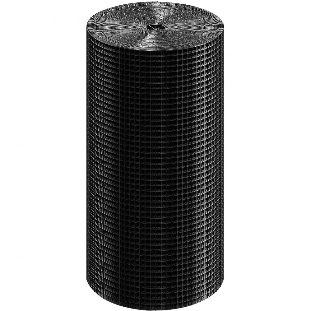 VEVOR Hardware Cloth, 24'' x 100' Galvanized Wire Mesh Roll, 19 Gauge Chicken Wire Fence Roll, Vinyl Coating Metal Wire Mesh for Chicken Coop Barrier, Rabbit Snake Fences, Poultry Enclosures 