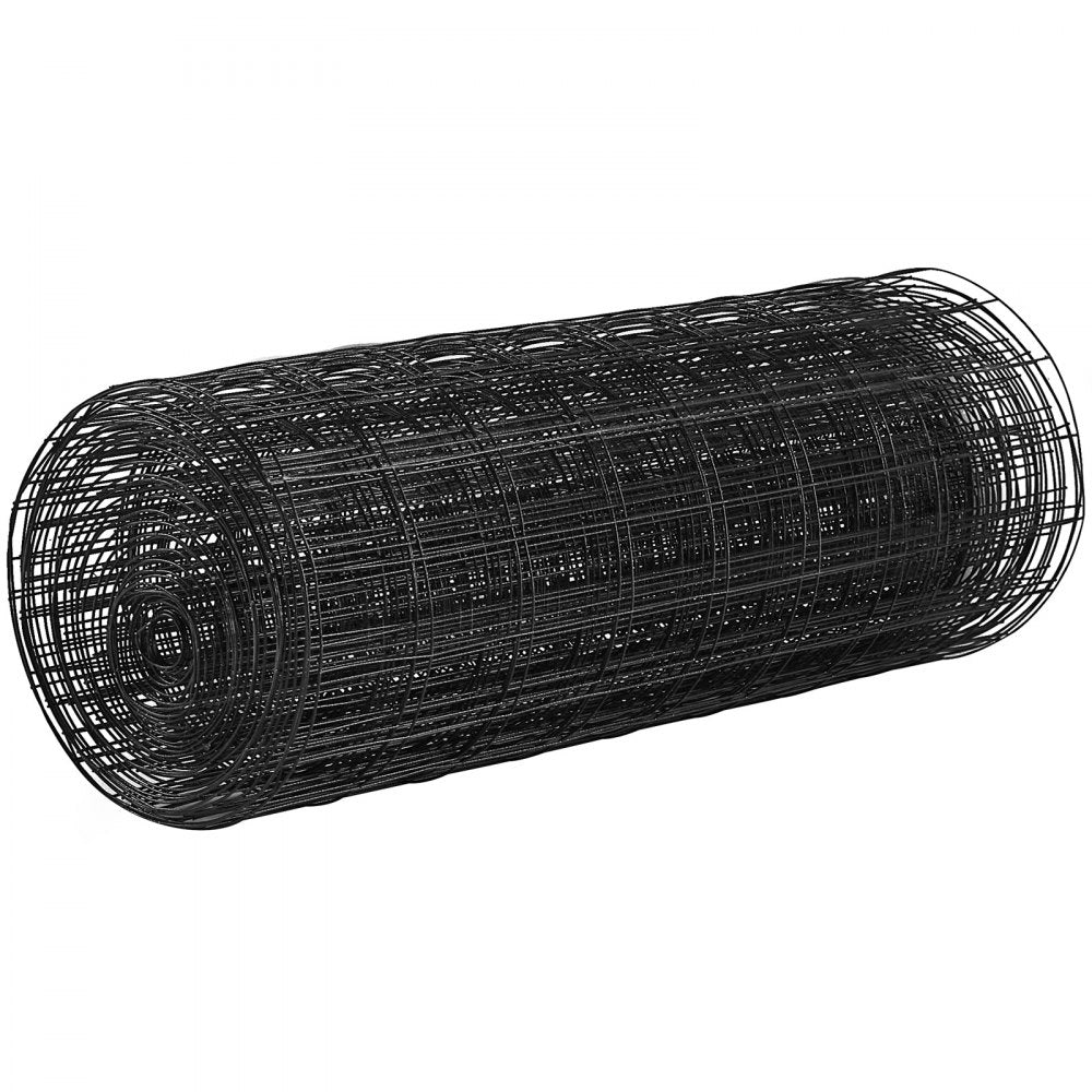 VEVOR Hardware Cloth, 24'' x 50' Galvanized Wire Mesh Roll, 16 Gauge Chicken Wire Fence Roll, Vinyl Coating Metal Wire Mesh for Chicken Coop Barrier, Rabbit Snake Fences, Poultry Enclosures 