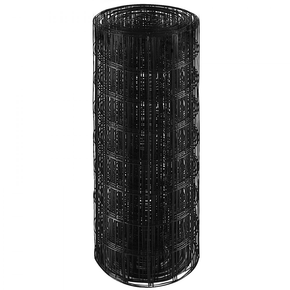 VEVOR Hardware Cloth, 24'' x 50' Galvanized Wire Mesh Roll, 16 Gauge Chicken Wire Fence Roll, Vinyl Coating Metal Wire Mesh for Chicken Coop Barrier, Rabbit Snake Fences, Poultry Enclosures 