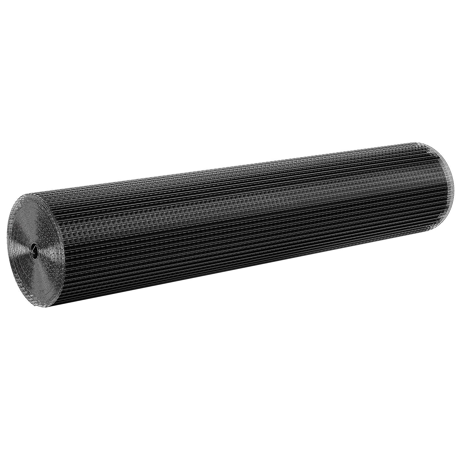 VEVOR Hardware Cloth, 48'' x 50' Galvanized Wire Mesh Roll, 19 Gauge Chicken Wire Fence Roll, Vinyl Coating Metal Wire Mesh for Chicken Coop Barrier, Rabbit Snake Fences, Poultry Enclosures 