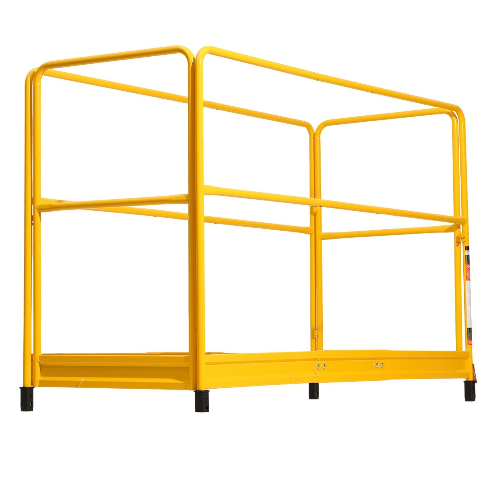 VEVOR 6ft Scaffolding Safety Guard Rail System For Baker Scaffolding Yellow 