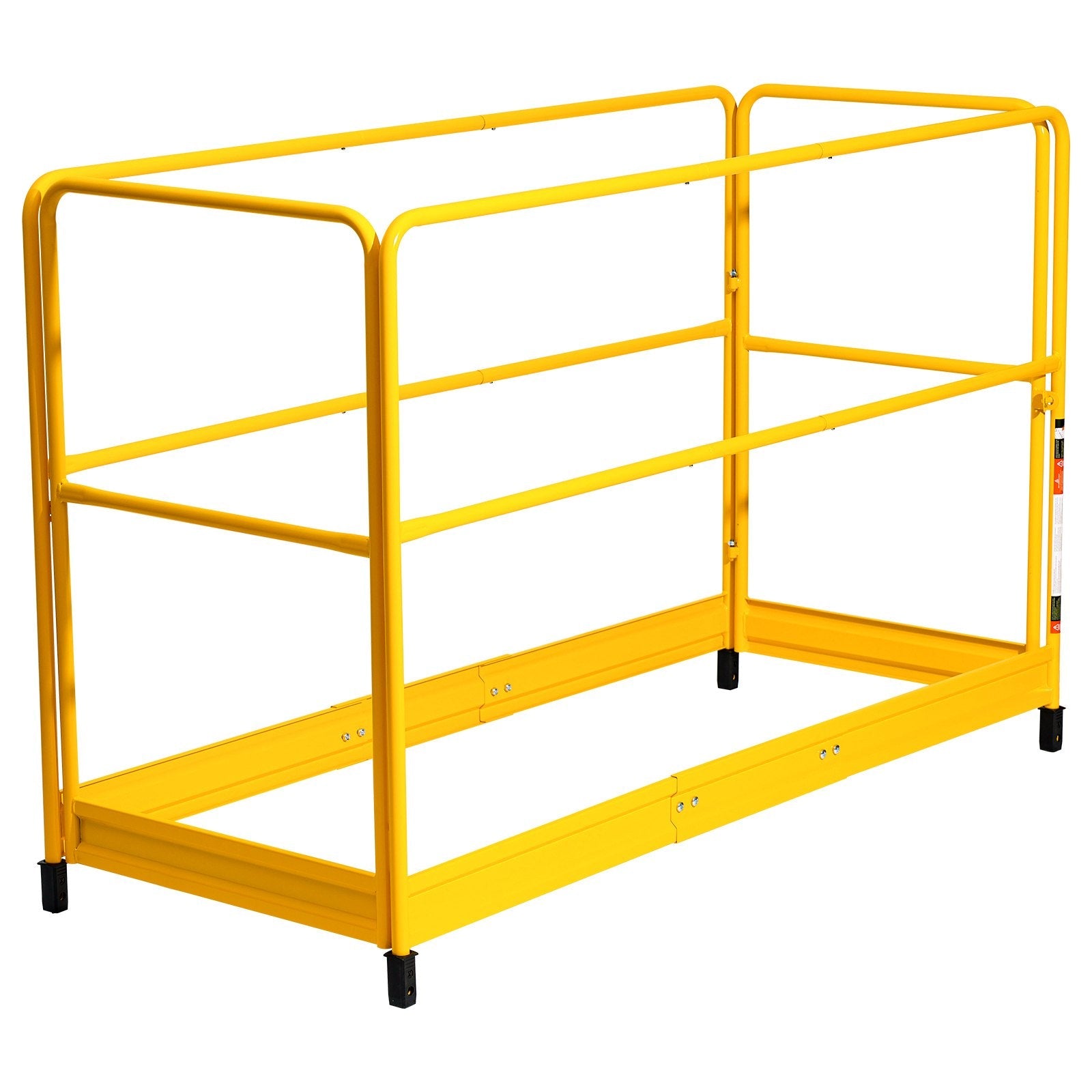VEVOR 6ft Scaffolding Safety Guard Rail System For Baker Scaffolding Yellow 