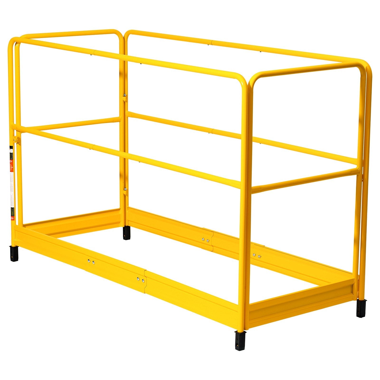 VEVOR 6ft Scaffolding Safety Guard Rail System For Baker Scaffolding Yellow 