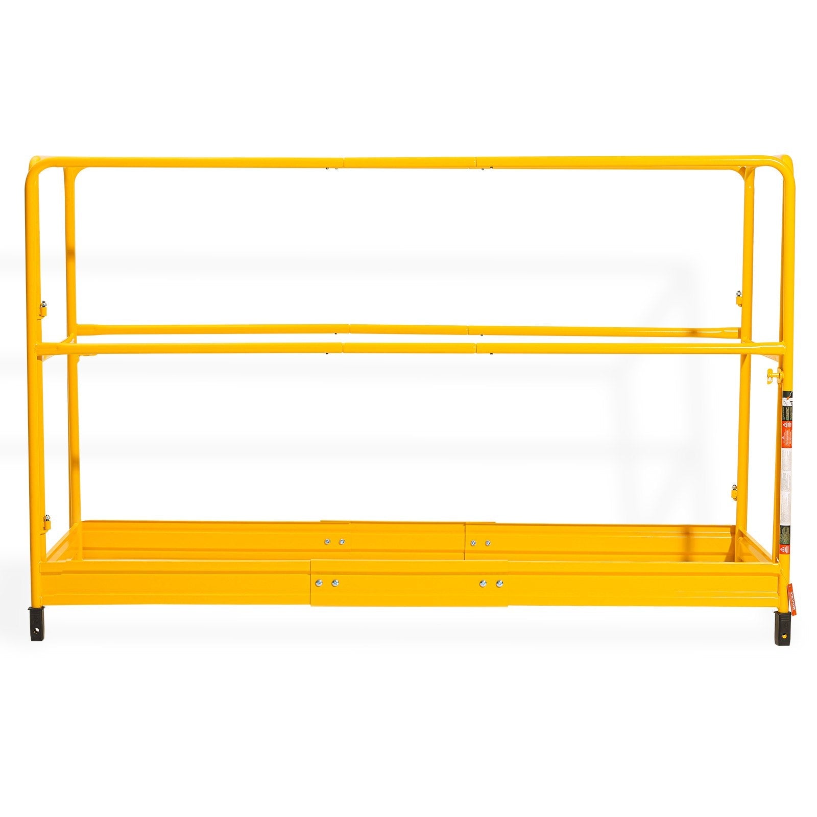 VEVOR 6ft Scaffolding Safety Guard Rail System For Baker Scaffolding Yellow 
