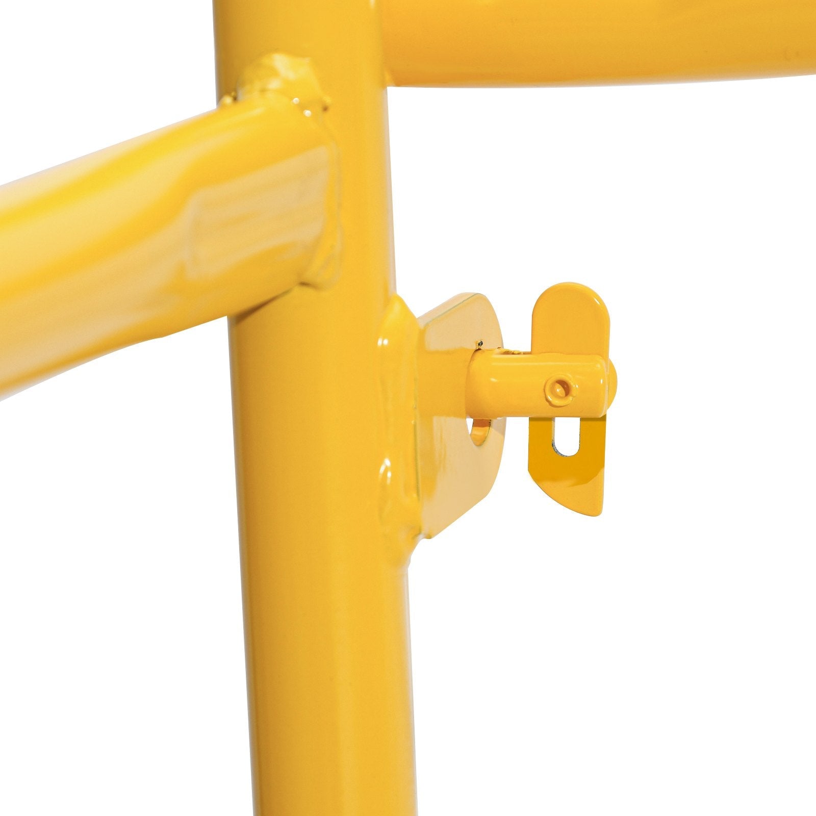 VEVOR 6ft Scaffolding Safety Guard Rail System For Baker Scaffolding Yellow 