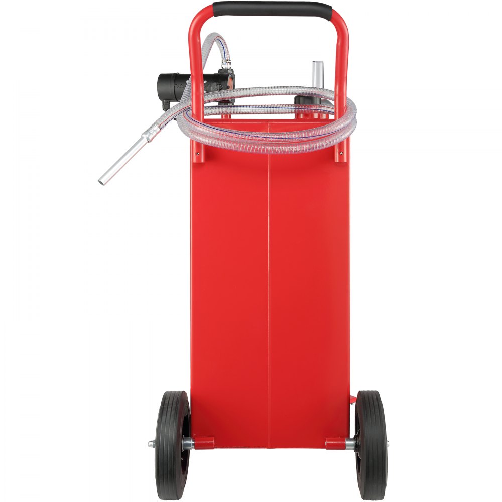 VEVOR 30 Gallon Fuel Caddy, 23.5 L/min, 180W Portable Storage Tank Container with Electric Pump Wheels, Fuel Transfer Storage Tank for Diesel Lubricating Oil Machine Oil Car Mowers Boat Motorcycle 