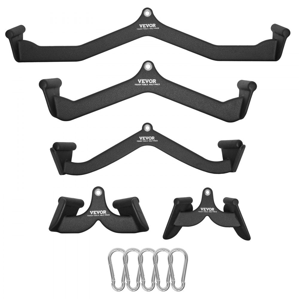 VEVOR LAT Pulldown Bar Handle Attachment V-bar T-bar Cable Machine for Home Gym 