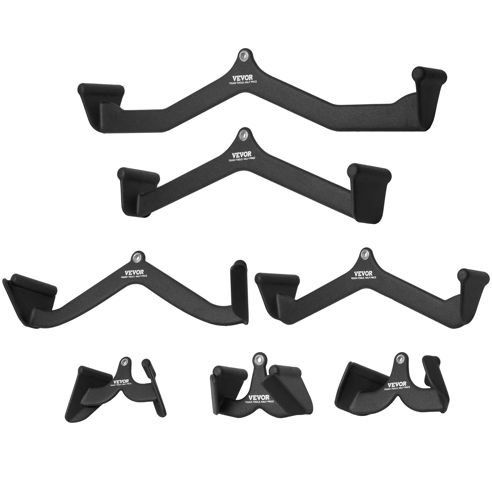 VEVOR LAT Pulldown Bar Handle Attachment V-bar T-bar Cable Machine for Home Gym