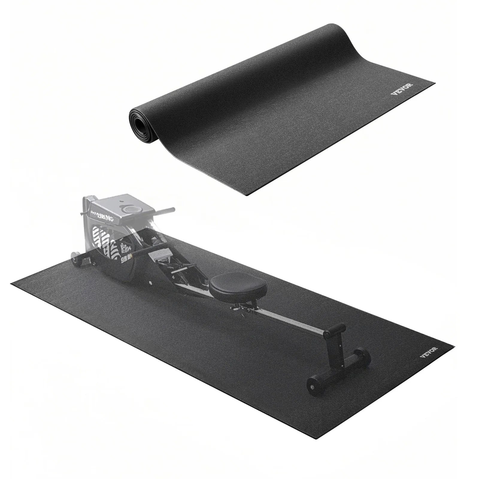 VEVOR Treadmill Mat for Carpet Floor 1/4" Thick 36"x72" Exercise Equipment Mat