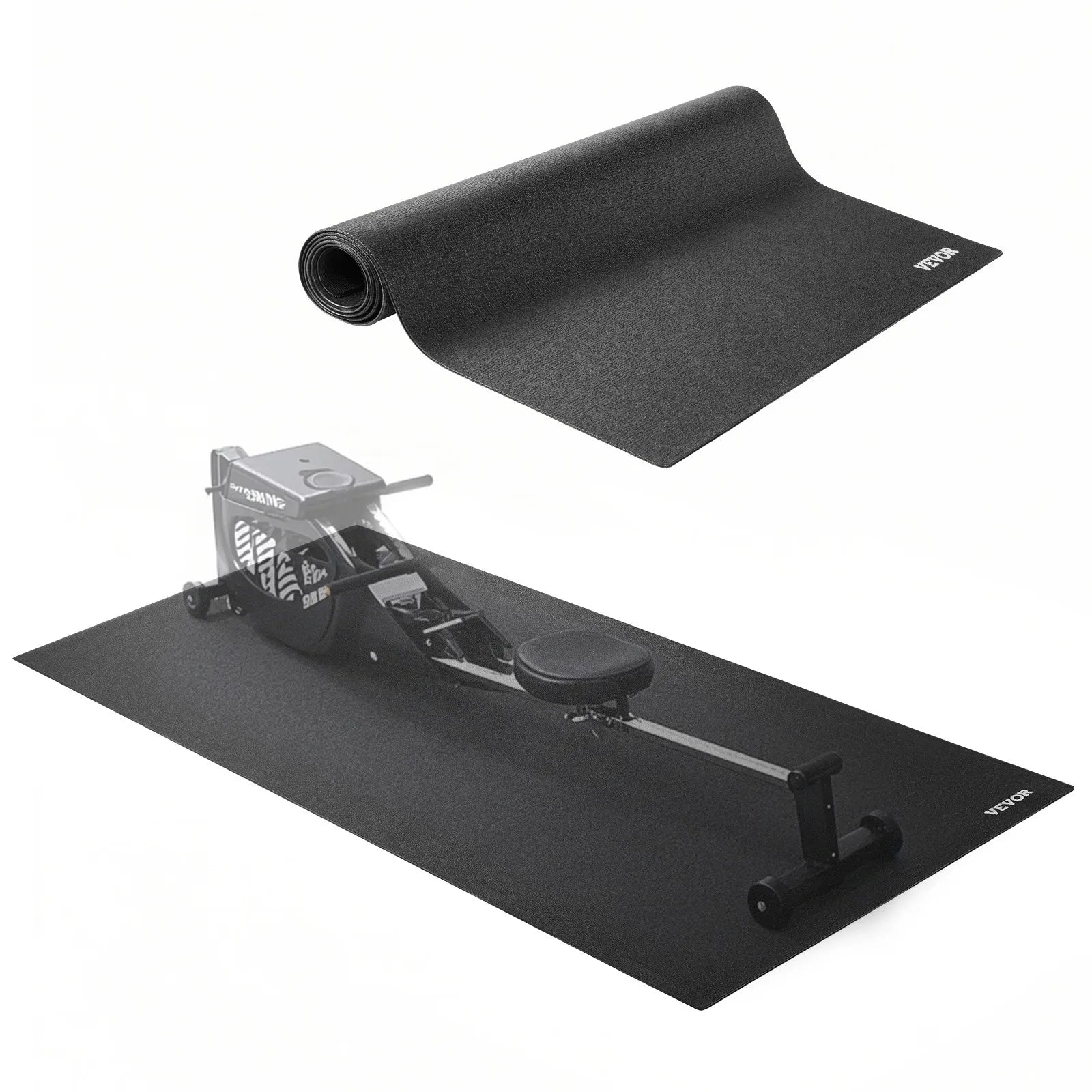 VEVOR Treadmill Mat for Carpet Floor 0.16" Thick 36"x79" Exercise Equipment Mat