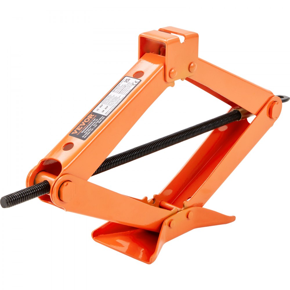 VEVOR Scissor Jack, 2.5 Ton/5512 lbs Scissor Car Jack, 3.7"-17.1" Lifting Range Scissor Lift Jack with Ratcheting Handle and L-Wrench, Portable Tire Jack for Cars Trucks Sedans MPVs 