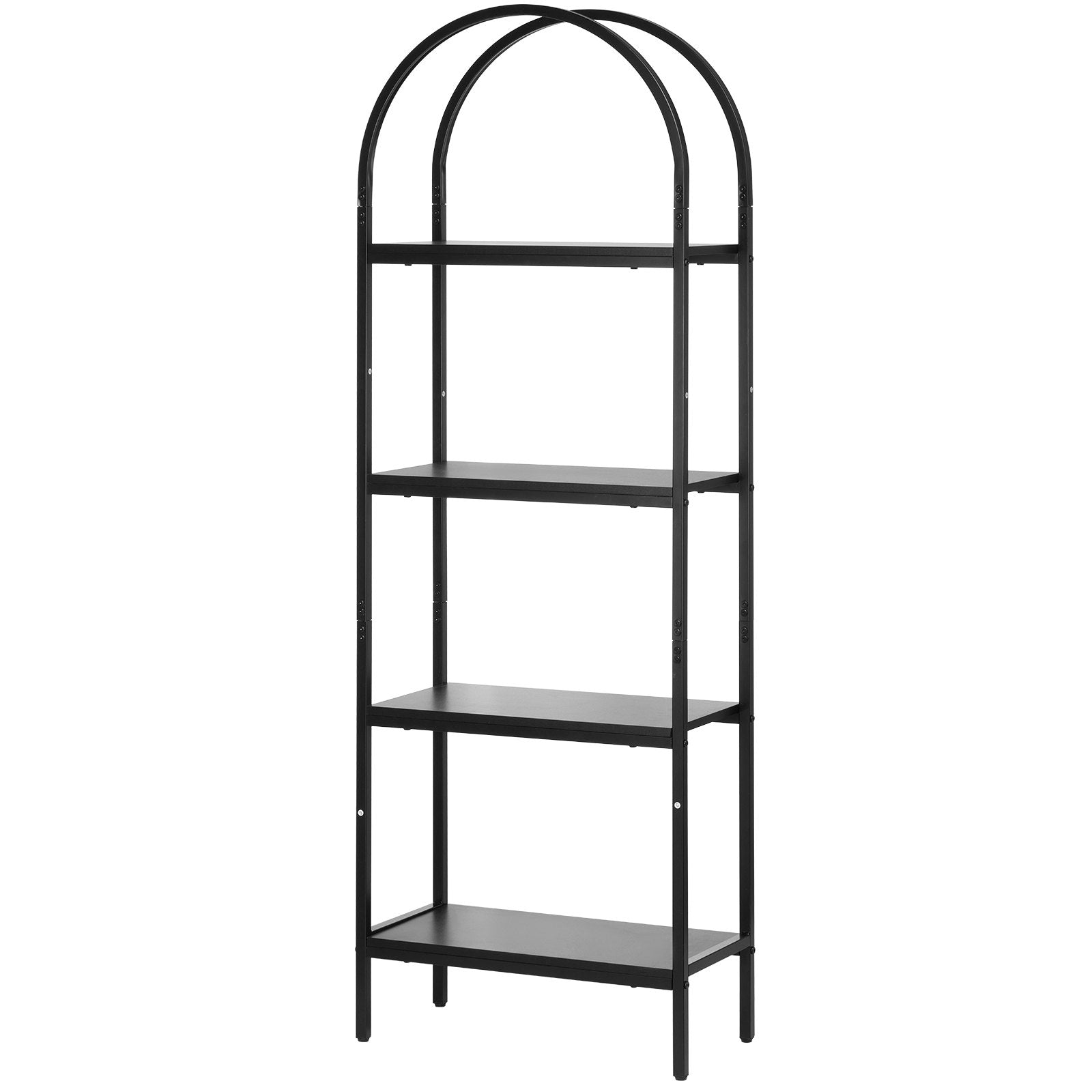 VEVOR Metal Bookshelf Rustic Bookshelf 4-Tier for Living room Bedroom & Office 