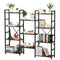 VEVOR Metal Bookshelf Rustic Bookshelf 11-Tier for Living room Bedroom & Office