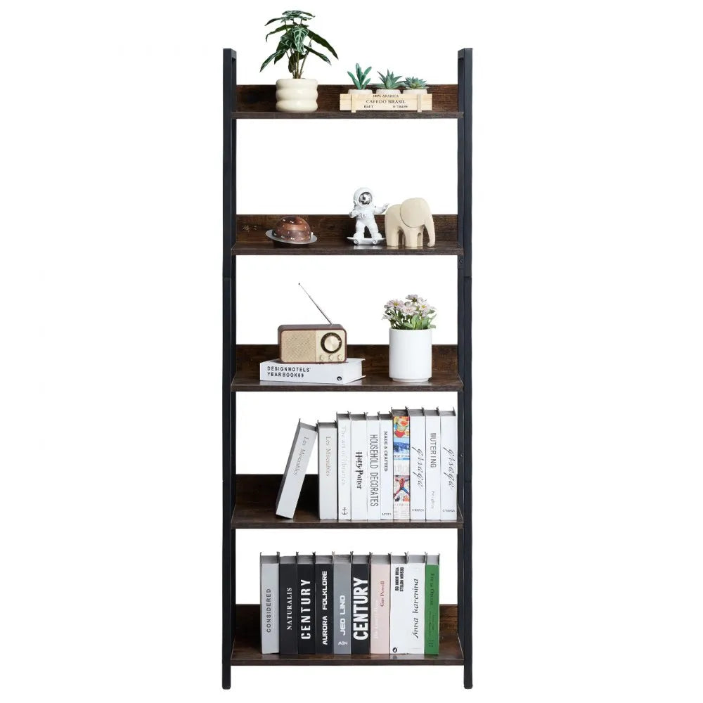 VEVOR Metal Bookshelf Open Bookshelf 5-Tier for Living room Bedroom & Office