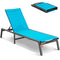 VEVOR Chaise Lounge Chair Outdoor Patio Lounge Chair with Adjustable 5-Position