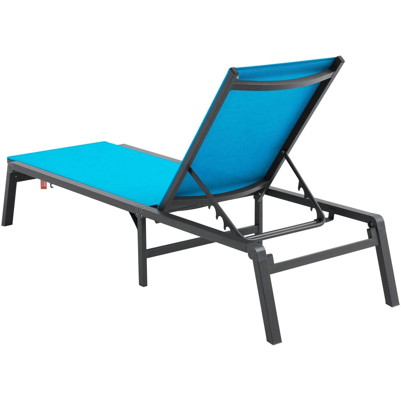 VEVOR Chaise Lounge Chair Outdoor Patio Lounge Chair Adjustable 5-Position 2 pcs 