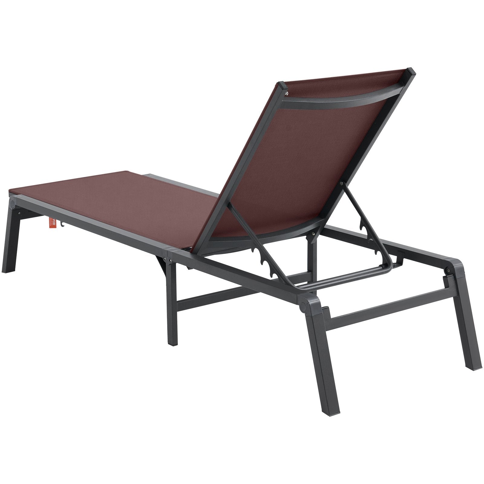 VEVOR Chaise Lounge Chair Outdoor Patio Lounge Chair with Adjustable 5-Position 