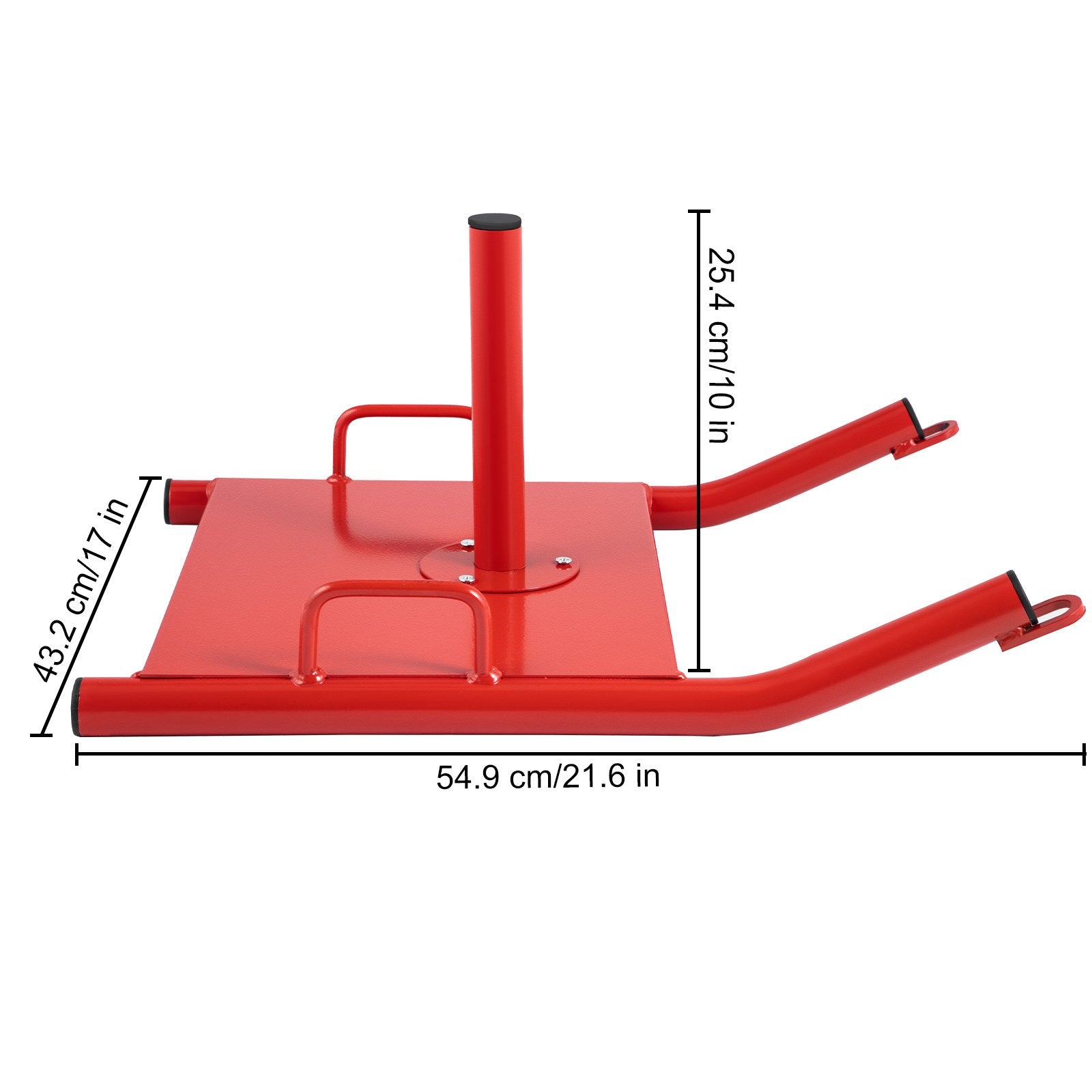 VEVOR Weight Sled Push Pull Heavy High Training Sled Drag Fitness HD Power Speed Training Sled for Athletic Exercise and Fitness Strength Training ( Red ) 