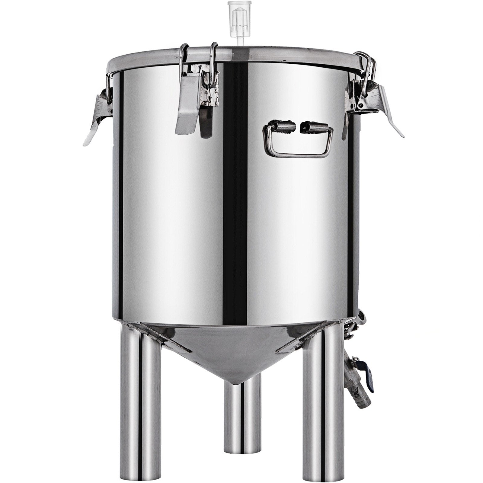 VEVOR 7 Gallon Home Brewing Chronical Fermenter Stainless Steel Brew Bucket Fermenter with Conical Base 
