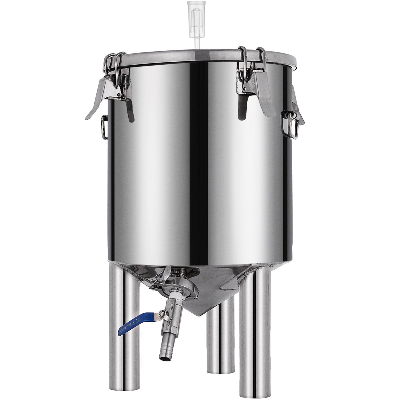 VEVOR 7 Gallon Home Brewing Chronical Fermenter Stainless Steel Brew Bucket Fermenter with Conical Base 