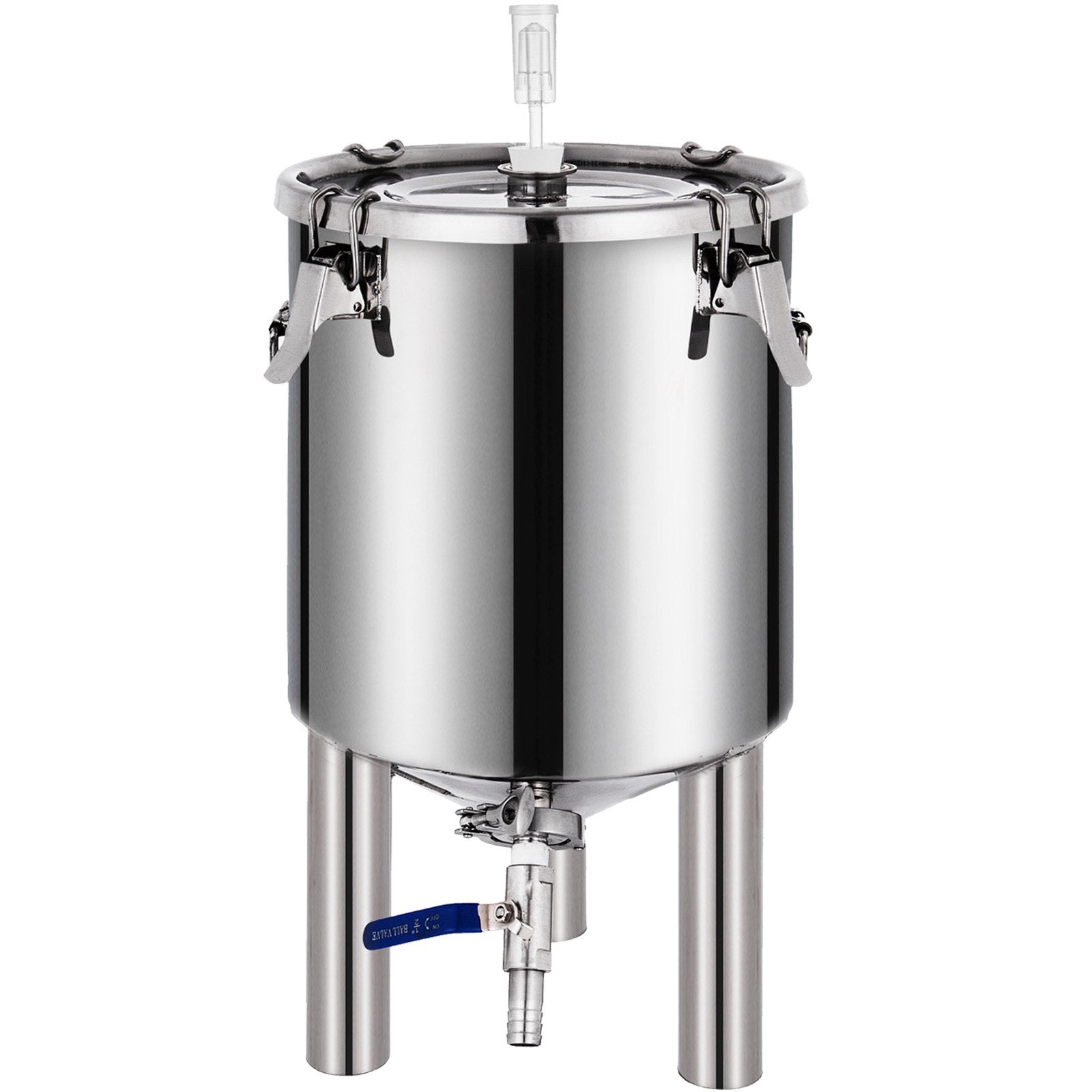 VEVOR 7 Gallon Home Brewing Chronical Fermenter Stainless Steel Brew Bucket Fermenter with Conical Base 