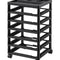 Scrapbook Rolling Storage Cart 6-Tier Large Capacity with Organizer Top Black