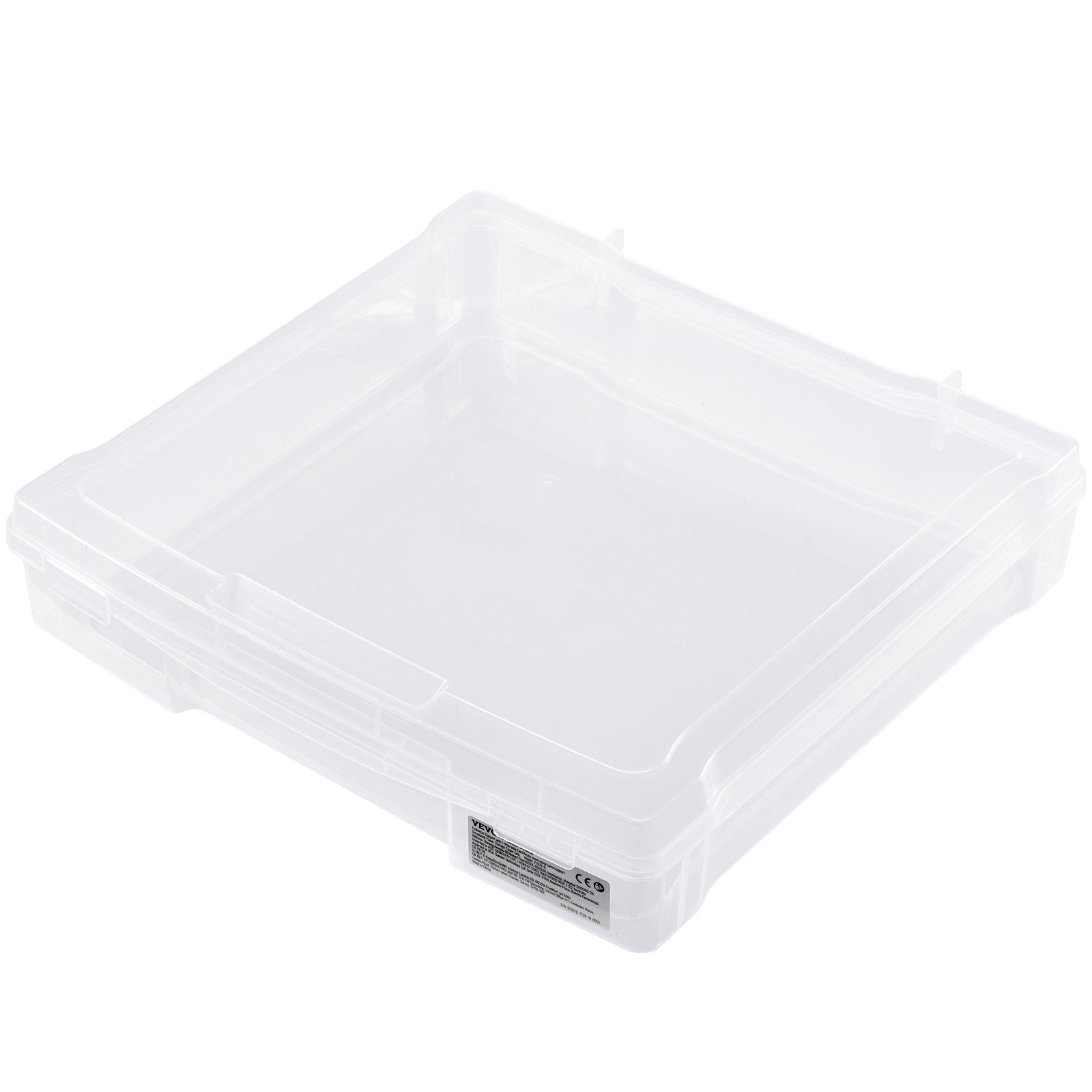 Scrapbook Paper Storage 4 Pack Stackable Plastic Board Game Boxes Clear Case 