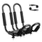 VEVOR Kayak Roof Rack 1 Pair J-Bar, Soft Roof Rack, Top Mount Tie Down, Carrier for kayak, Surf Board, Canoe, SUP, Ski Board, Mount on Car, SUV, Truck, 1 Kayak