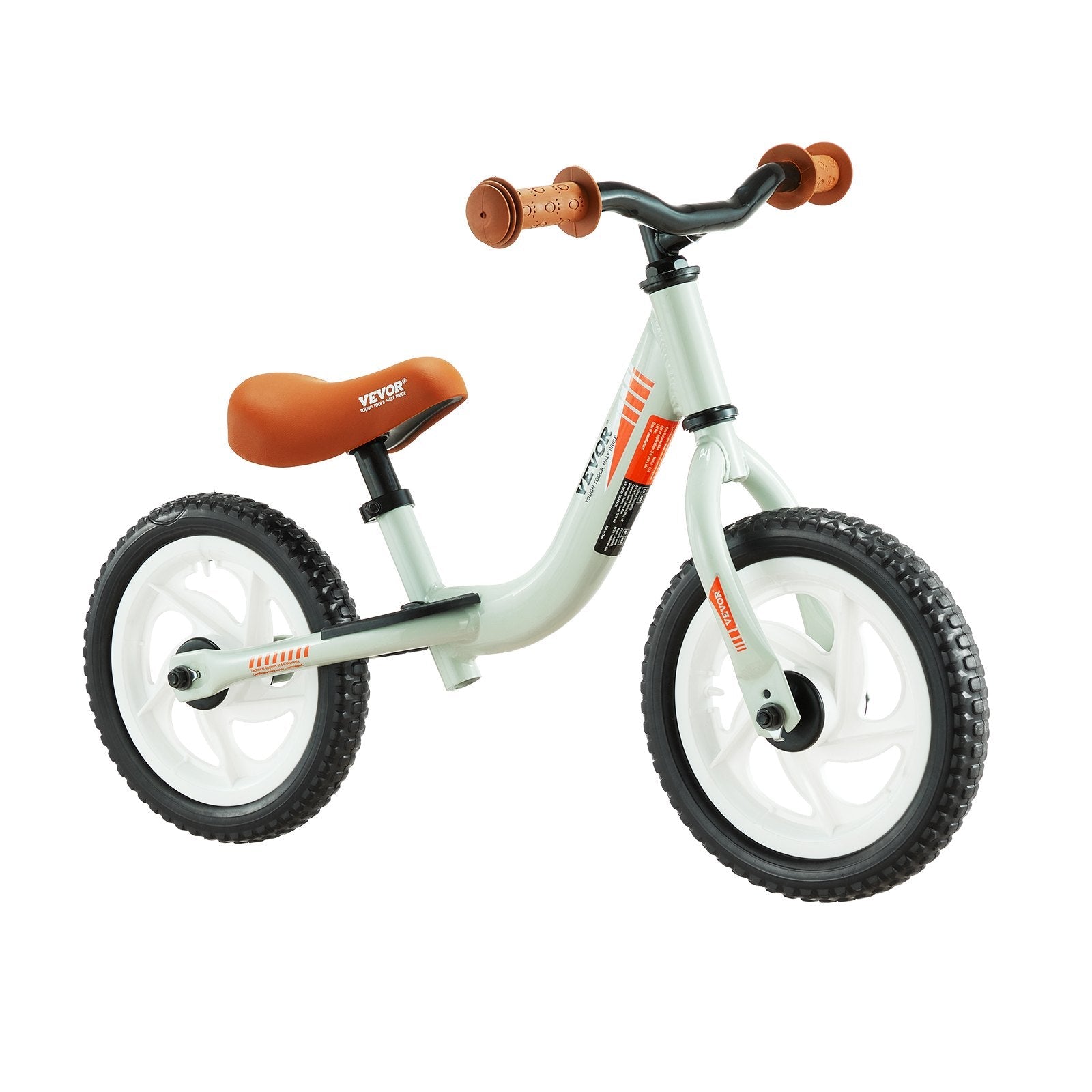 VEVOR Toddler Balance Bike, Lightweight Aluminum Alloy Balance Bicycle for Kids, with Adjustable Seat & Handlebar, 12" EVA Foam Tires, No Pedal Kids Bicycle Gift for 1-5 Years Boys Girls, 55LBS Suppor 
