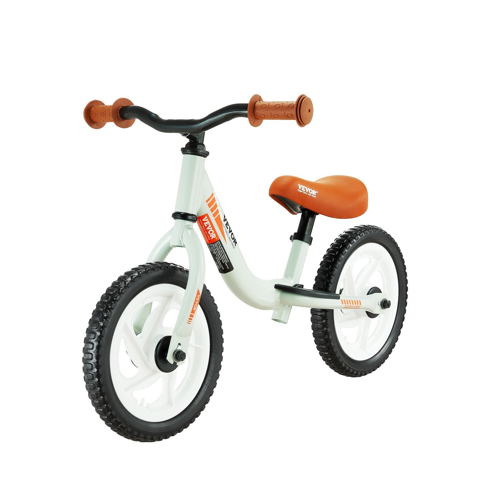 VEVOR Toddler Balance Bike, Lightweight Aluminum Alloy Balance Bicycle for Kids, with Adjustable Seat & Handlebar, 12" EVA Foam Tires, No Pedal Kids Bicycle Gift for 1-5 Years Boys Girls, 55LBS Suppor 