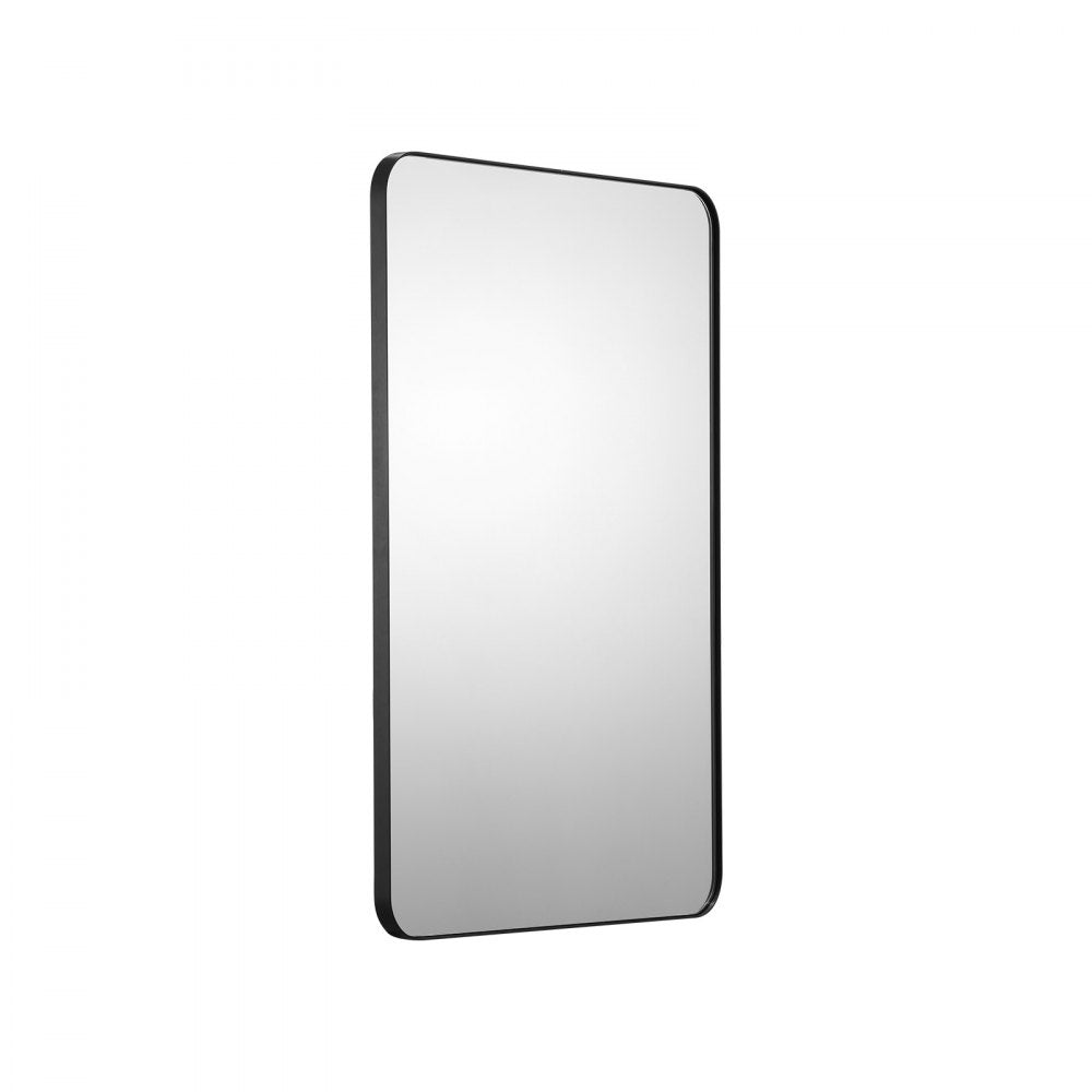 VEVOR Square Wall Mounted Mirror 24" x 36" Mirror with Aluminium Alloy Frame 