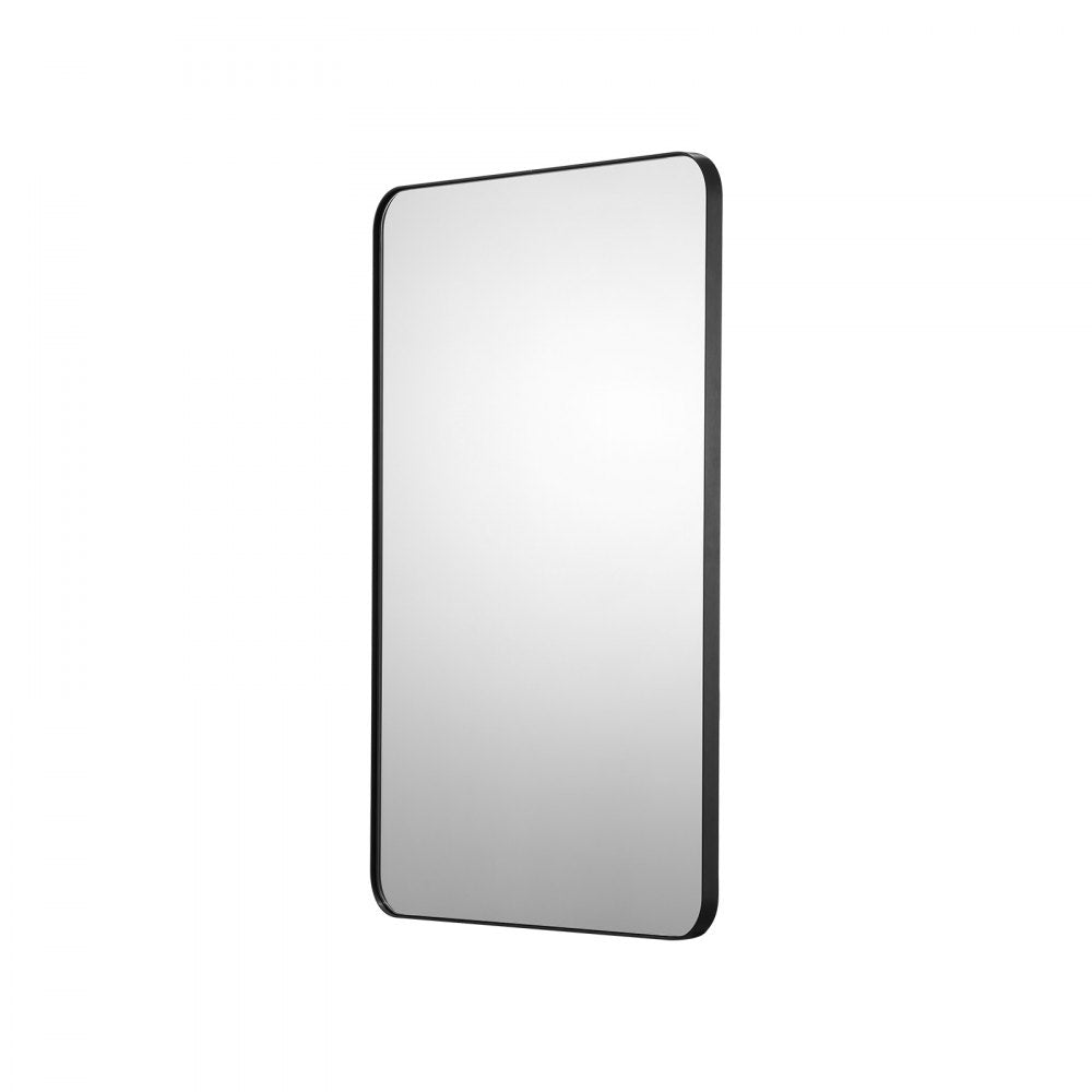 VEVOR Square Wall Mounted Mirror 24" x 36" Mirror with Aluminium Alloy Frame 