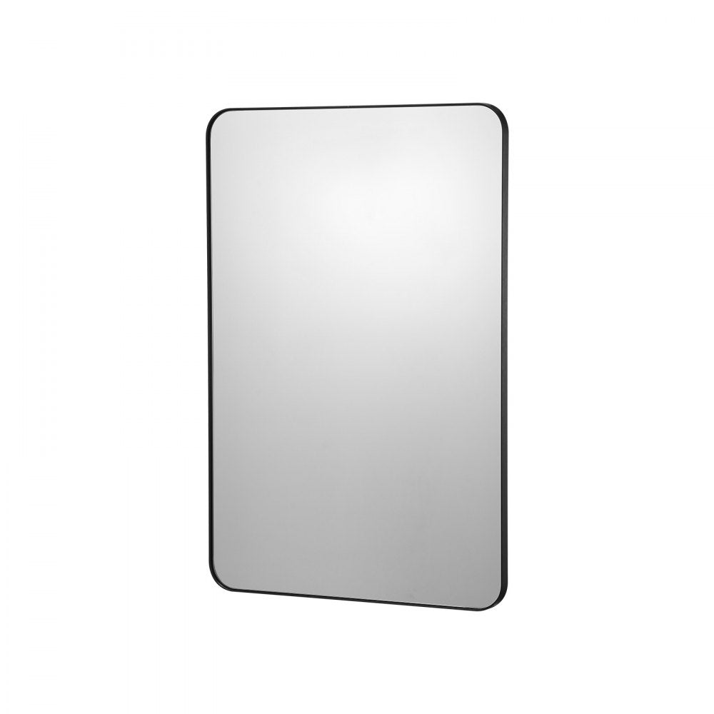 VEVOR Square Wall Mounted Mirror 24" x 36" Mirror with Aluminium Alloy Frame 