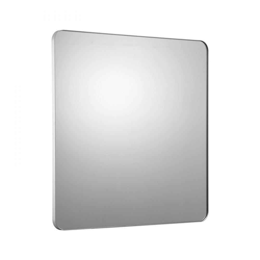 VEVOR Square Wall Mounted Mirror 36" x 36" Mirror with Aluminium Alloy Frame 