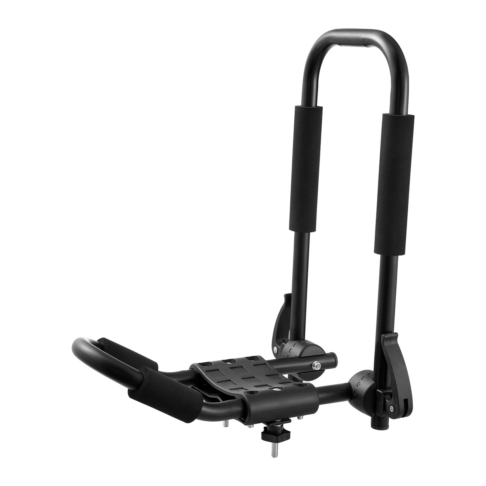 VEVOR Kayak Roof Rack 1 Pair J-Bar, Soft Roof Rack Quick Folding, Top Mount Tie Down, Carrier for kayak, Surf Board, Canoe, SUP, Ski Board, Mount on Car, SUV, Truck, 1 Kayak 